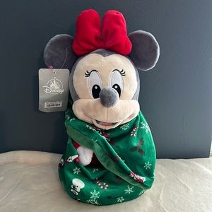 Disney parks baby Minnie Mouse Christmas plush NWT
